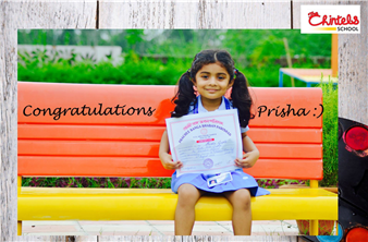 Hearty congratulations to Prisha Gupta of Grade- Nursery of The Chintels School, Kalyanpur for bagging a consolation prize at the Inter School Drawing Competition held at Prachee Banga Bhaban Parishad, Arya Nagar Kanpur.