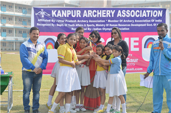 Girls team of The Chintels School, Kalyanpur has turned 2nd Runner up in Inter- School Archery Competition.