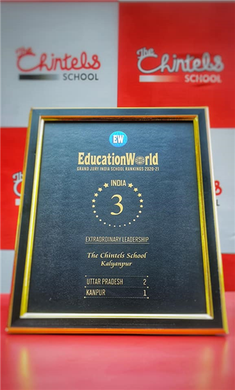 Education World  conferred The Chintels School Kalyanpur with #No.1 in Kanpur , #No.2 in Uttar Pradesh, #No. 3 in India, ranking under Extraordinary Leadership category!  Congratulations to the dynamic team of The Chintels School!! way to go...