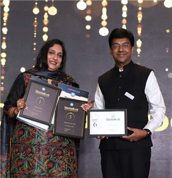The Chintels Kalyanpur has been declared as  Number ONE in Kanpur City , SECOND in Uttar Pradesh and FIFTH in India in the category of Campus Architecture & Design School , Sixth Co-ed Day School, Number ONE Preschool in India, Number ONE Preschool in Uttar Pradesh and Number ONE Preschool in Kanpur by the eminent jury members of the renowned magazine Education World.