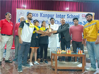 Cosco Kanpur District Badminton Inter School Tournament- Star Player Aaral – Winner Under 11 & Under 13 category I Runner Up – Under 15  category Star Player Paridhi – I Runner Up Under 09 category