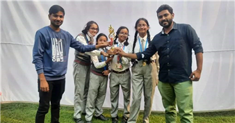 Our 7th graders Aliza Usmani, Prisha Awasthi, Janvi Singh and Anshvi gained the 1st Runners Up position in the KSS Inter School Chess Competition and breezed through successfully.