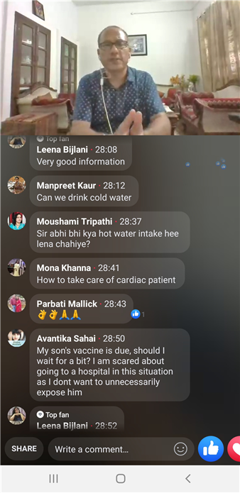 Facebook Live Session with Dr Yashwant Rao (HOD Pedriatic Department GSVM)