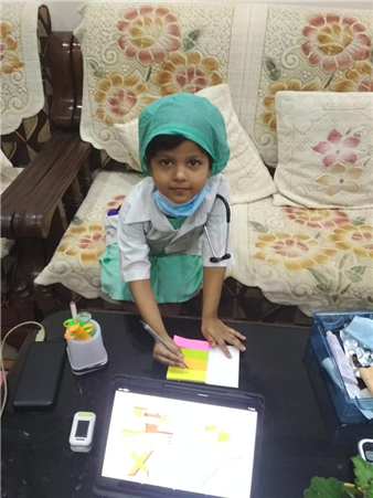 Our lil Chintelians loved working as cute lil doctors